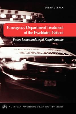 Emergency Department Treatment of the Psychiatric Patient - Click Image to Close