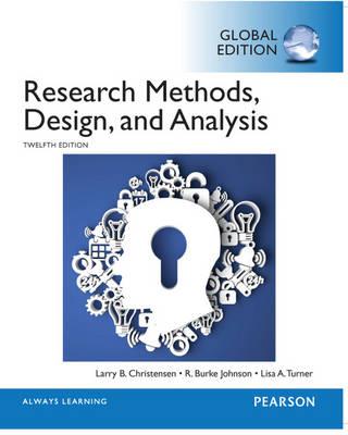 Research Methods, Design, and Analysis, Global Edition - Click Image to Close