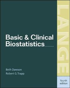 Basic and Clinical Biostatistics