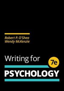 WRITING FOR PSYCHOLOGY