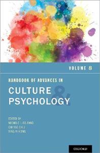 Handbook of Advances in Culture and Psychology, Volume 8 - Click Image to Close