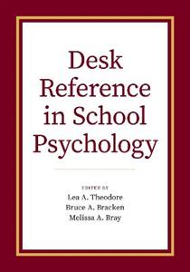 Desk Reference in School Psychology - Click Image to Close