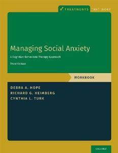 Managing Social Anxiety, Workbook - Click Image to Close