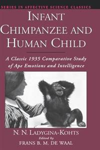 Infant Chimpanzee and Human Child - Click Image to Close