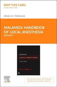 Handbook of Local Anesthesia 7E - Click Image to Close