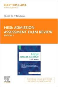 Admission Assessment Exam Review 5E - Click Image to Close