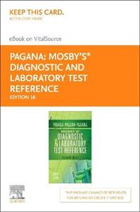 Mosby's Diag amp; Lab Test Reference 16E - Click Image to Close