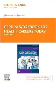 Workbook for Health Careers Today 7E - Click Image to Close