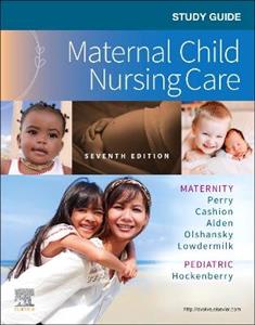 Study Guide for Maternal Child Nursing C - Click Image to Close