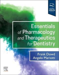 Essentials of Pharmacology and Therapeutics for Dentistry - Click Image to Close
