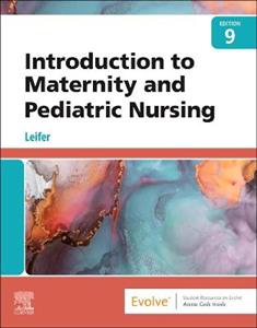 Intro to Maternity amp; Pediatric Nurs 9E