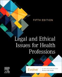 Legal and Ethical Issues for Health Professions - Click Image to Close