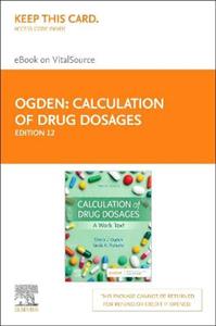 Calculation of Drug Dosages 12E - Click Image to Close