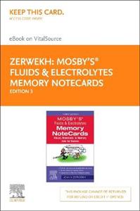 Mosby's Fluids Electro Memo Note Card 3E - Click Image to Close