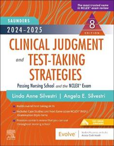 2024-2025 Saunders Clinical Judgment and Test-Taking Strategies: Passing Nursing School and the NCLEX (R) Exam - Click Image to Close
