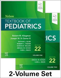 Nelson Textbook of Pediatrics, 2-Volume Set - Click Image to Close