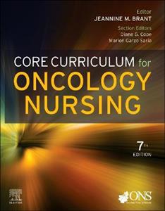 Core Curriculum for Oncology Nursing - Click Image to Close
