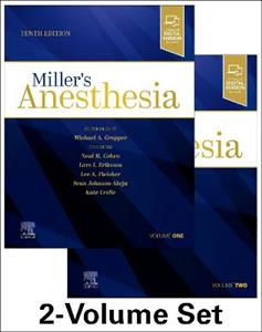 Miller's Anesthesia, 2-Volume Set - Click Image to Close