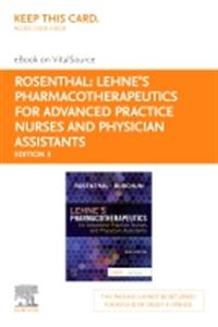 Lehne S Pharmacotherapeutics for Advanced Practice Nurses and Physician Assistants - Elsevier eBook on Vitalsource (Re
