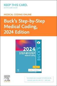 Buck'S Medical Coding Online for Step-by-Step Medical Coding, 2024 Edition-Access Card