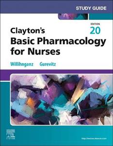 Study Guide for Clayton's Basic Pharmacology for Nurses - Click Image to Close