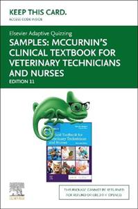 Elsevier Adaptive Quizzing for Mccurnin's Clinical Textbook for Veterinary Technicians (Access Card)