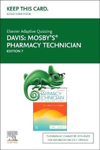 Elsevier Adaptive Quizzing for Mosbys Pharmacy Technician (Access Card) Elsevier Adaptive Quizzing for Mosbys Pharmacy Technician (Access Card)