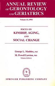 Annual Review Of Gerontology And Geriatrics, Volume 13, 1993