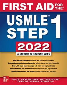 First Aid for the USMLE Step 1 2022, Thirty Second Edition - Click Image to Close