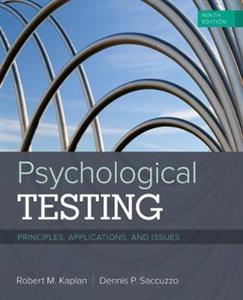 Psychological Testing: Principles, Applications, and Issues 9th edition - Click Image to Close