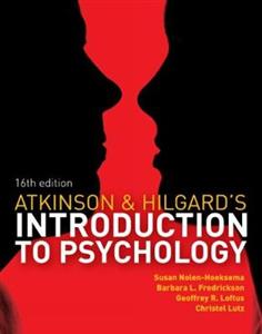 ATKINSON/HILLGARD INTRO TO PSYCH