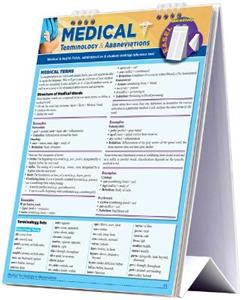 Medical Terminology amp; Abbreviations Desktop Easel Book