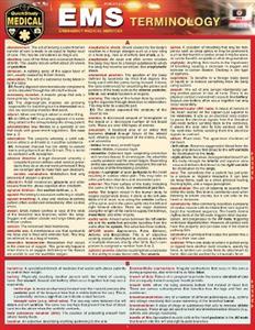 EMS Terminology: A Quickstudy Laminated Reference Guide