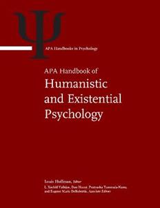 APA Handbook of Humanistic and Existential Psychology 2 Vol set