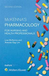 Package of McKenna's Pharmacology for Nursing and Health Professionals Print Book with PrepU 12 Months Access Card