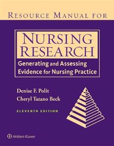 Resource Manual for Nursing Research - Click Image to Close
