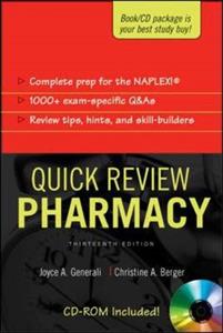 Quick Review: Pharmacy, Thirteenth Edition