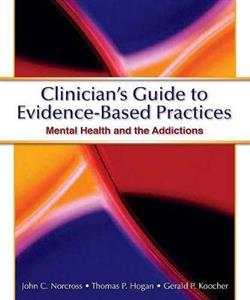 Clinician's Guide to Evidence Based Practices