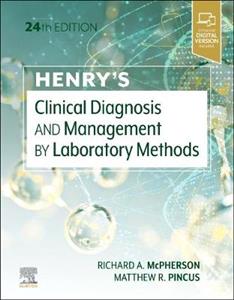 Henry's Clin Diag amp; Mngt Lab Methods 24E