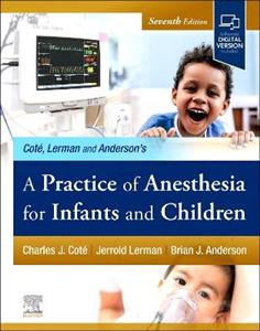 A Practice of Anesthesia for Infants and Children