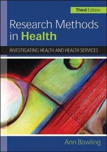 Research Methods in Health: Investigating Health and Health Services