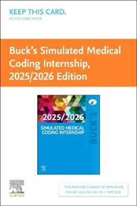 Buck'S Simulated Medical Coding Internship 2025/2026 Edition - Access Card