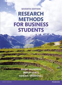 Research Methods for Business Students 7th edition