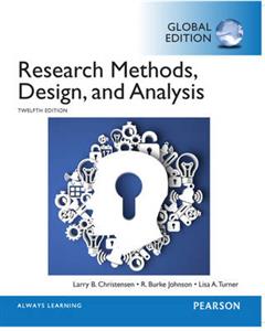 Research Methods, Design, and Analysis, Global Edition