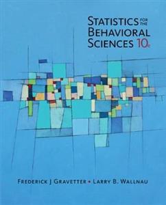 STATISTICS FOR BEHAVIORAL SCIENCES